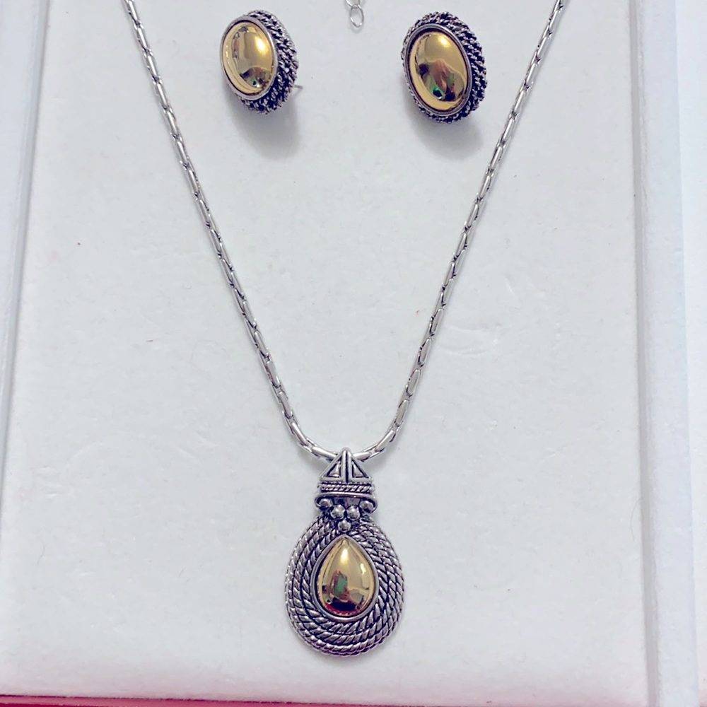 Necklace and matching earrings